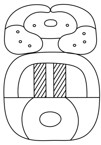 19Th Maya Month   Wayeb' Coloring Page